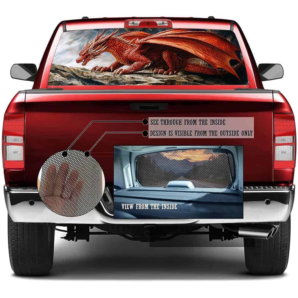 Calcomanías para camionetas Pickup de dragón misterioso, - Imagen 3