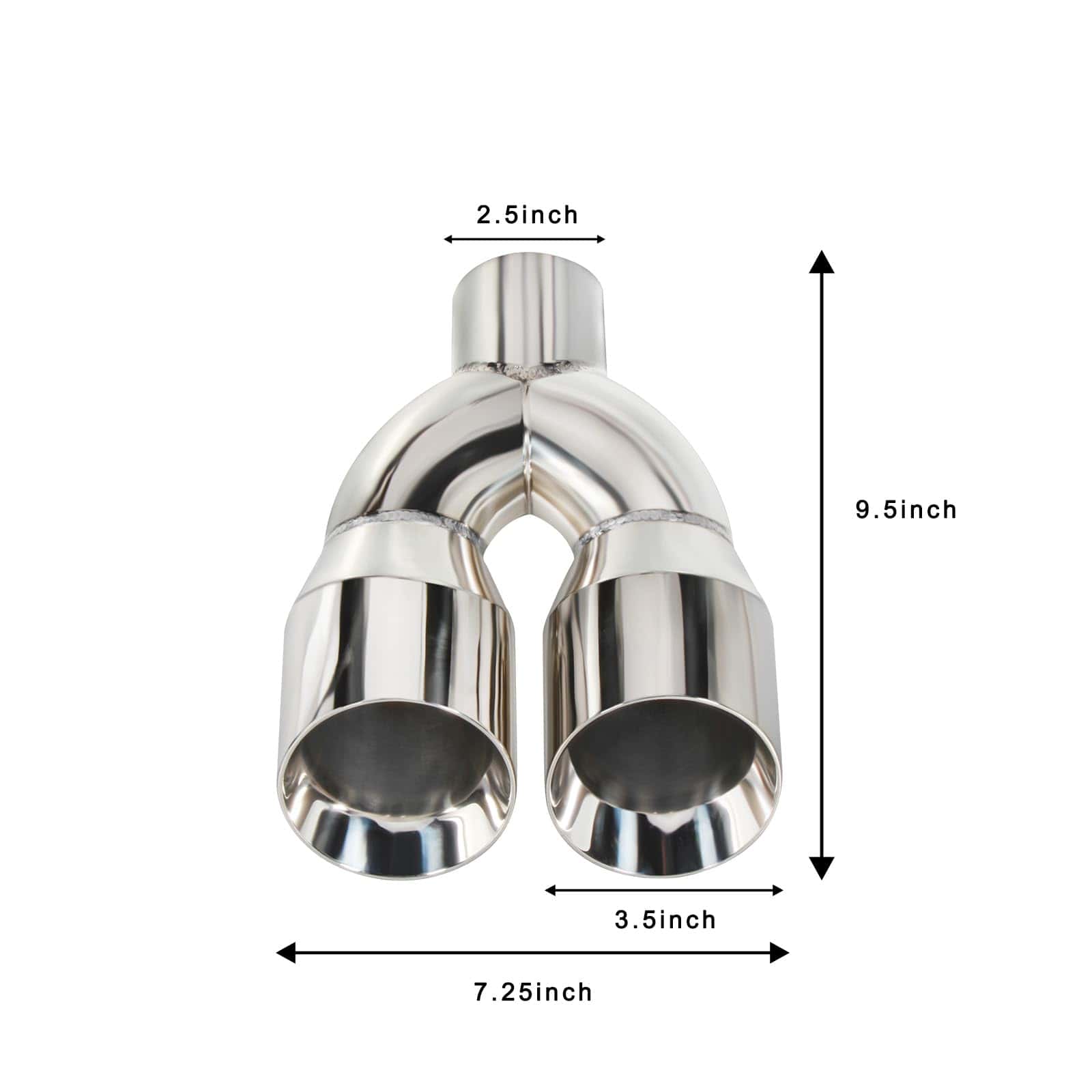 Punta de escape doble de 2.5" de entrada y 3.5" de salida - Imagen 8