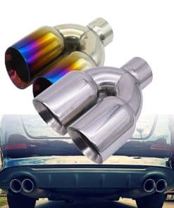 Punta de escape doble de 2.5" de entrada y 3.5" de salida