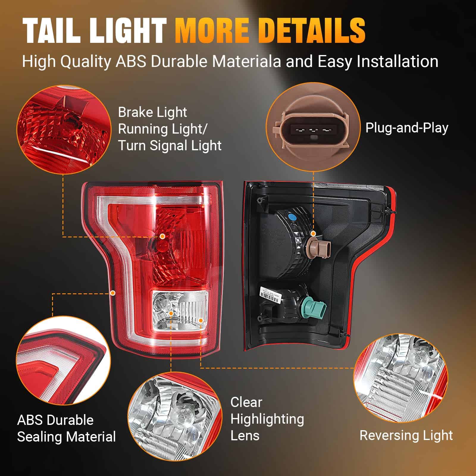 Ensamblaje de Luces Traseras BeamTrack Compatible con Ford - Imagen 6