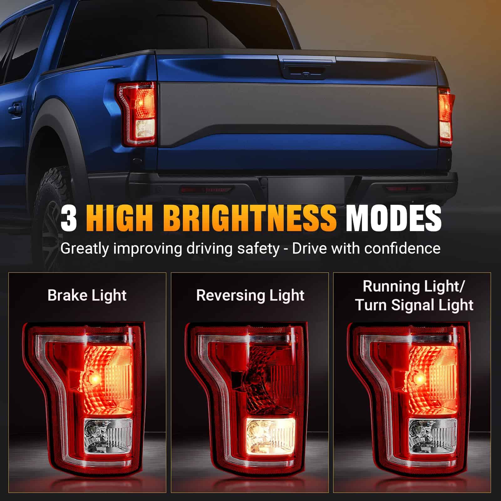 Ensamblaje de Luces Traseras BeamTrack Compatible con Ford - Imagen 4