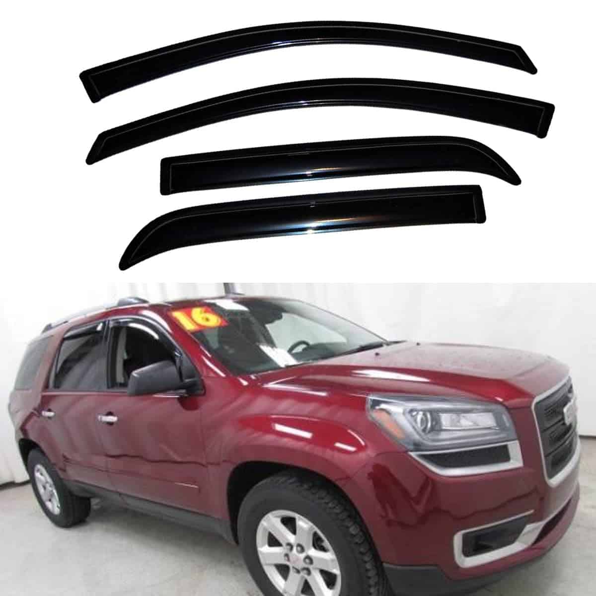 Deflector de Viento para Ventana CITYHOT Original 4 piezas,