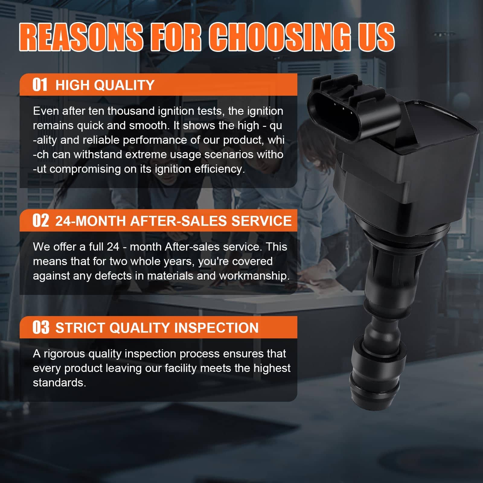 Conjunto de 4 bobinas de encendido y bujías para Chevy - Imagen 8