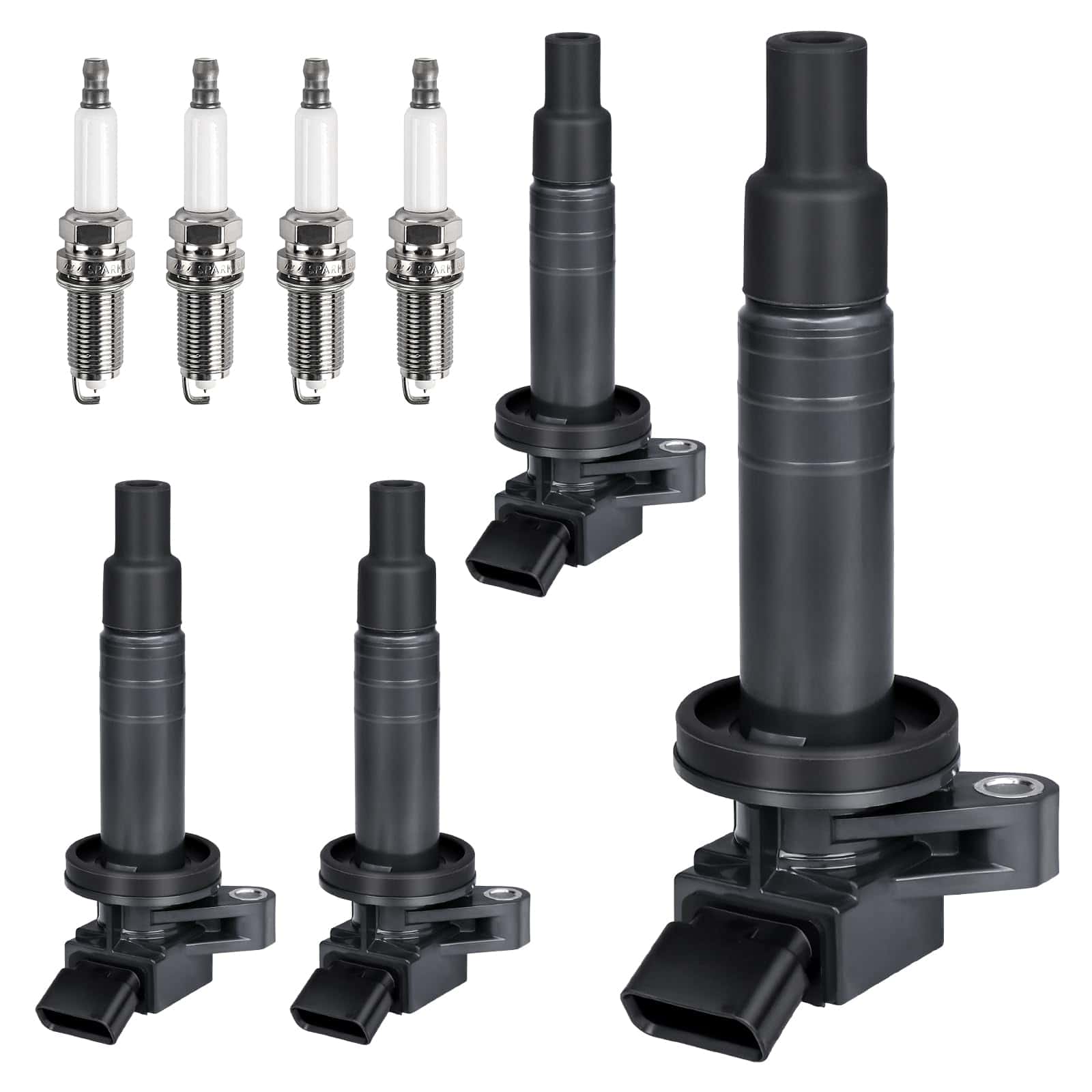 Paquete de 4 Bobinas de Encendido & Bujía para Toyota