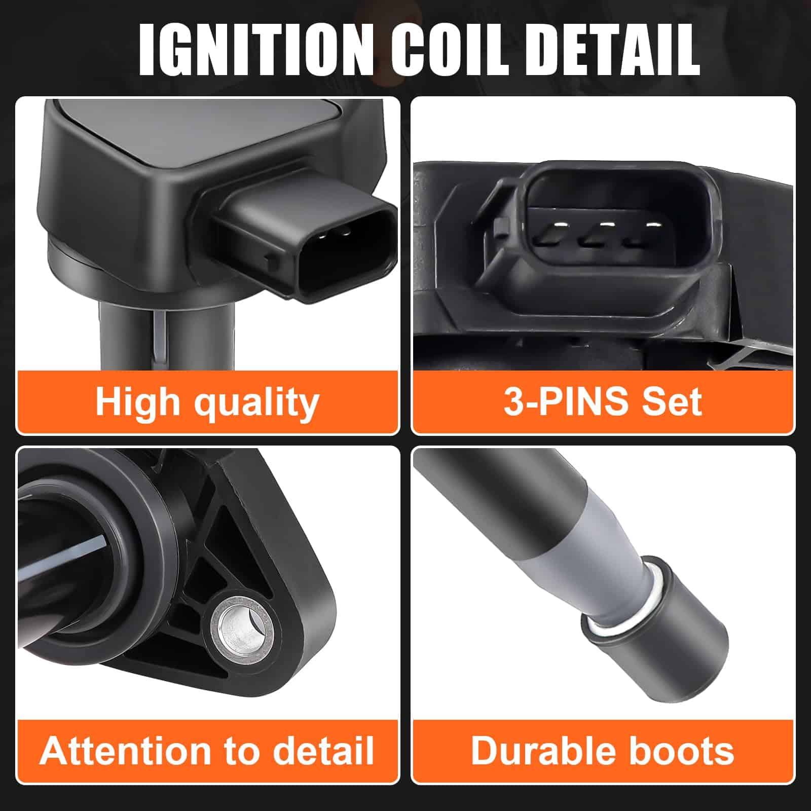 6pcs Bobina de Encendido & Bujía Adecuados para Honda - Imagen 6