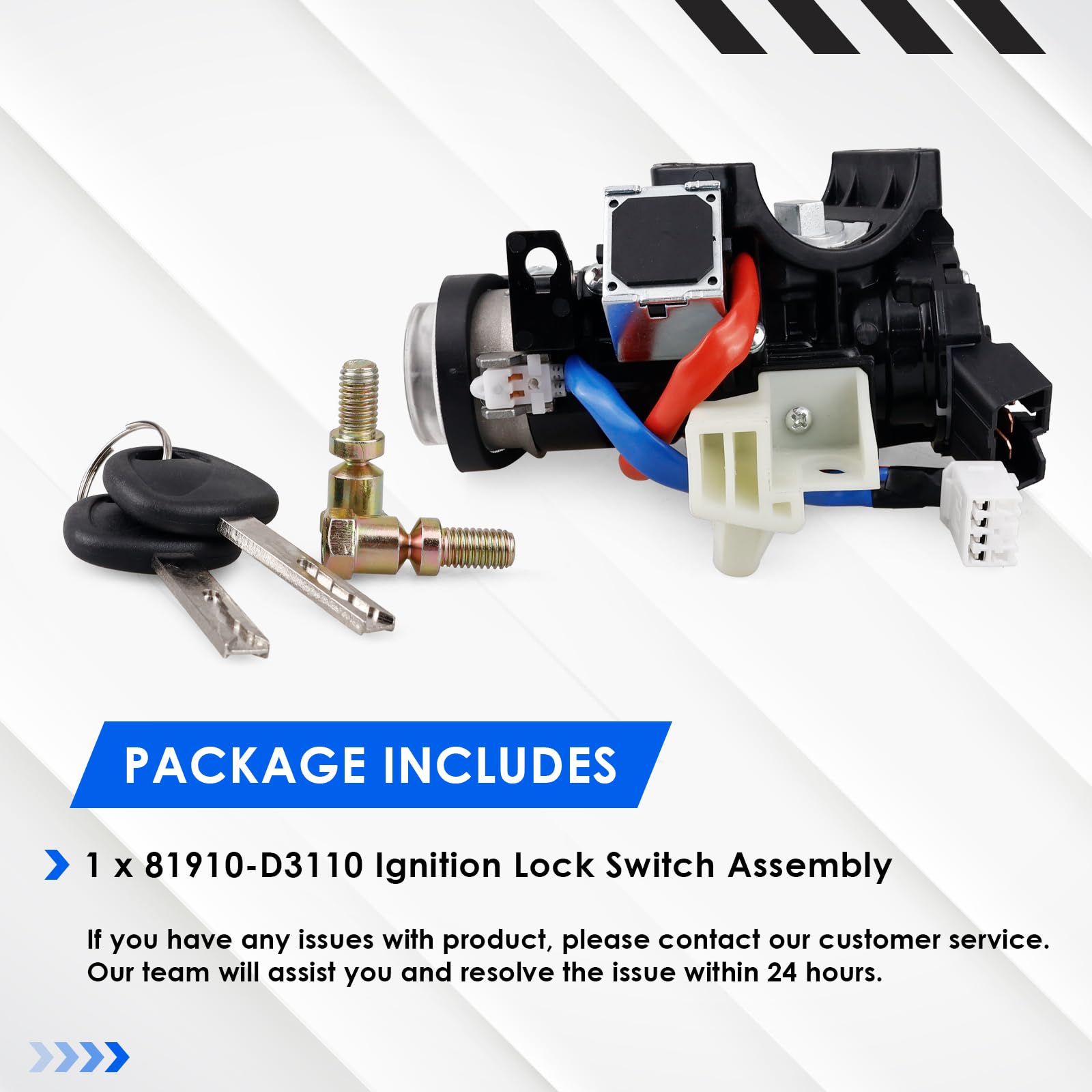 81910-D3110 Conjunto de Bloqueo de Encendido con 2 Llaves, - Imagen 8