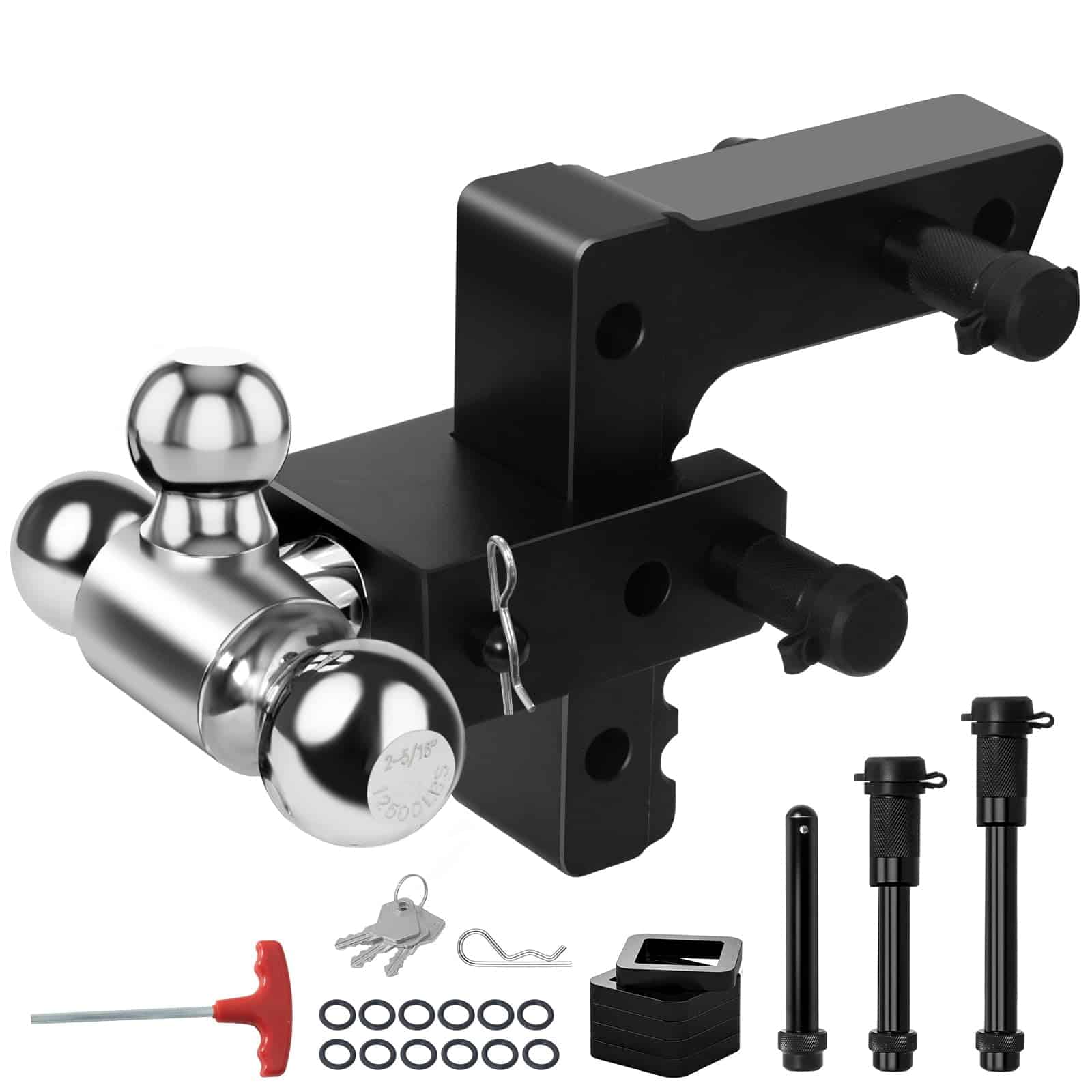 Enganche de Remolque Ajustable TopAutoGear con Bola de 2" y