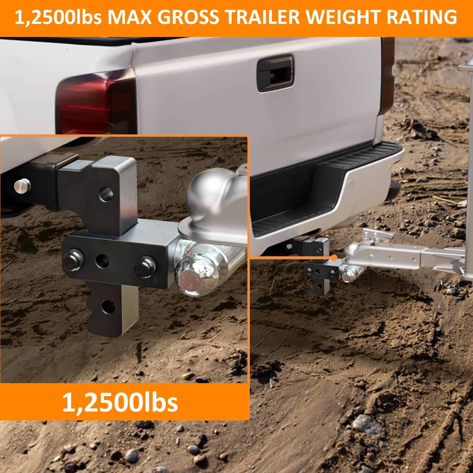 Enganche de Remolque Ajustable TopAutoGear con Bola de 2" y - Imagen 5