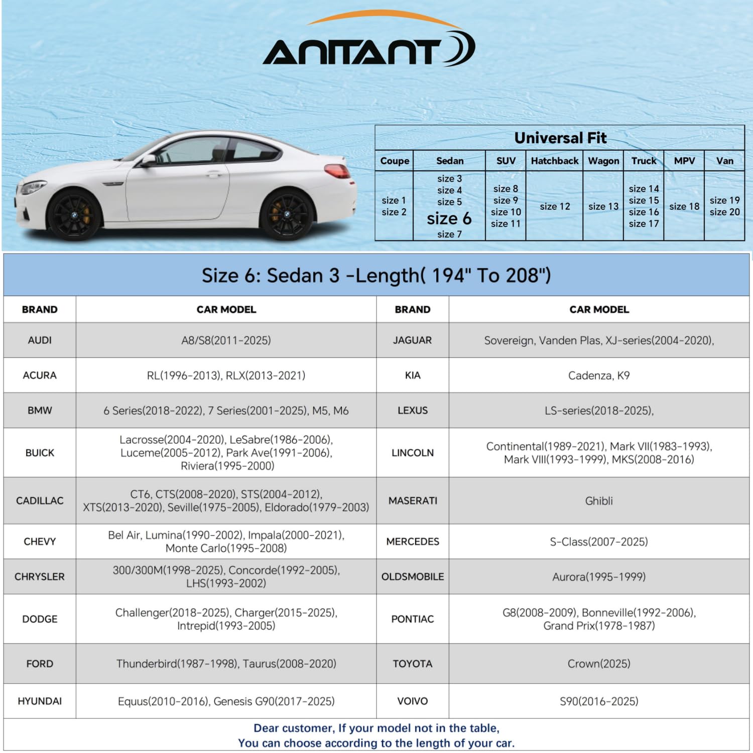 ANITANT Cubierta para Automóvil Duradera y Brillante - Imagen 6