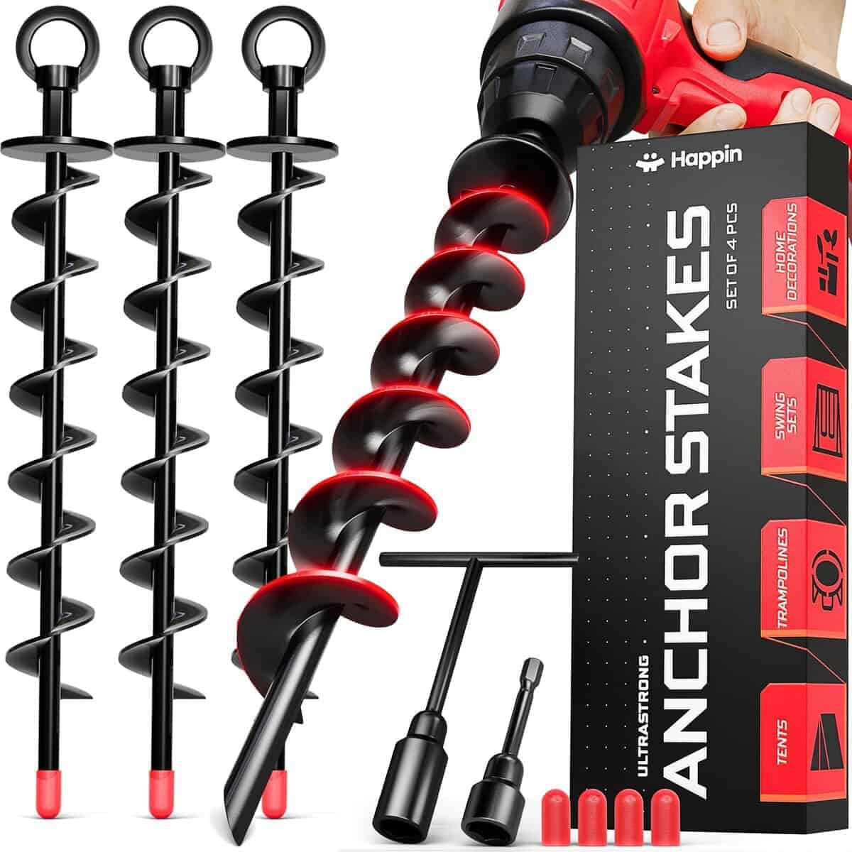 Anclajes de Tierra Resistentes Happin� - Anclajes para Cama