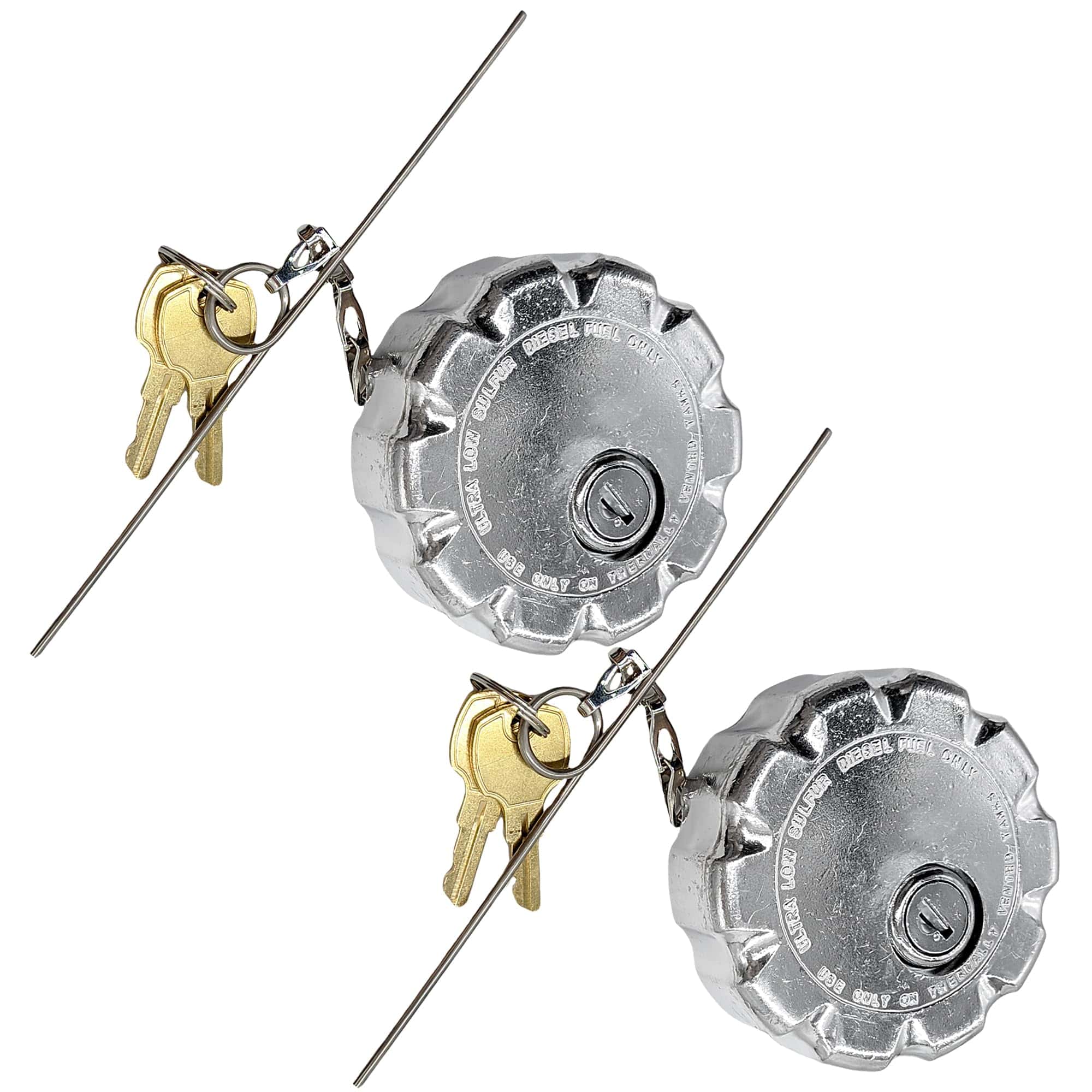 Tapón de combustible bloqueable de 3? JEEFHO 2Pcs 20770691,