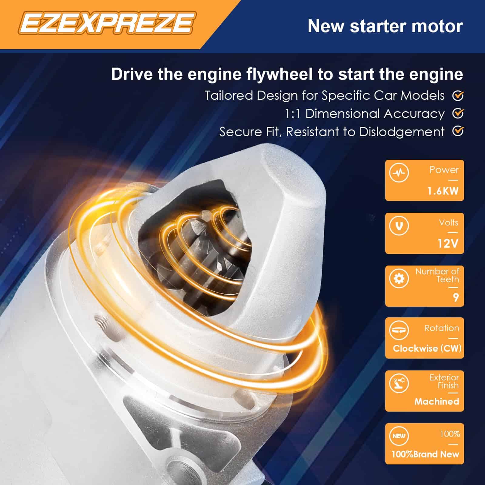 Arrancador Ezexpreze 17870N Compatible con Honda Accord - Imagen 4