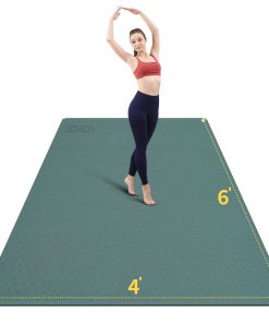 Tapete de Yoga Grande de 8 mm (6'x 4') - -Verde Profundo + G