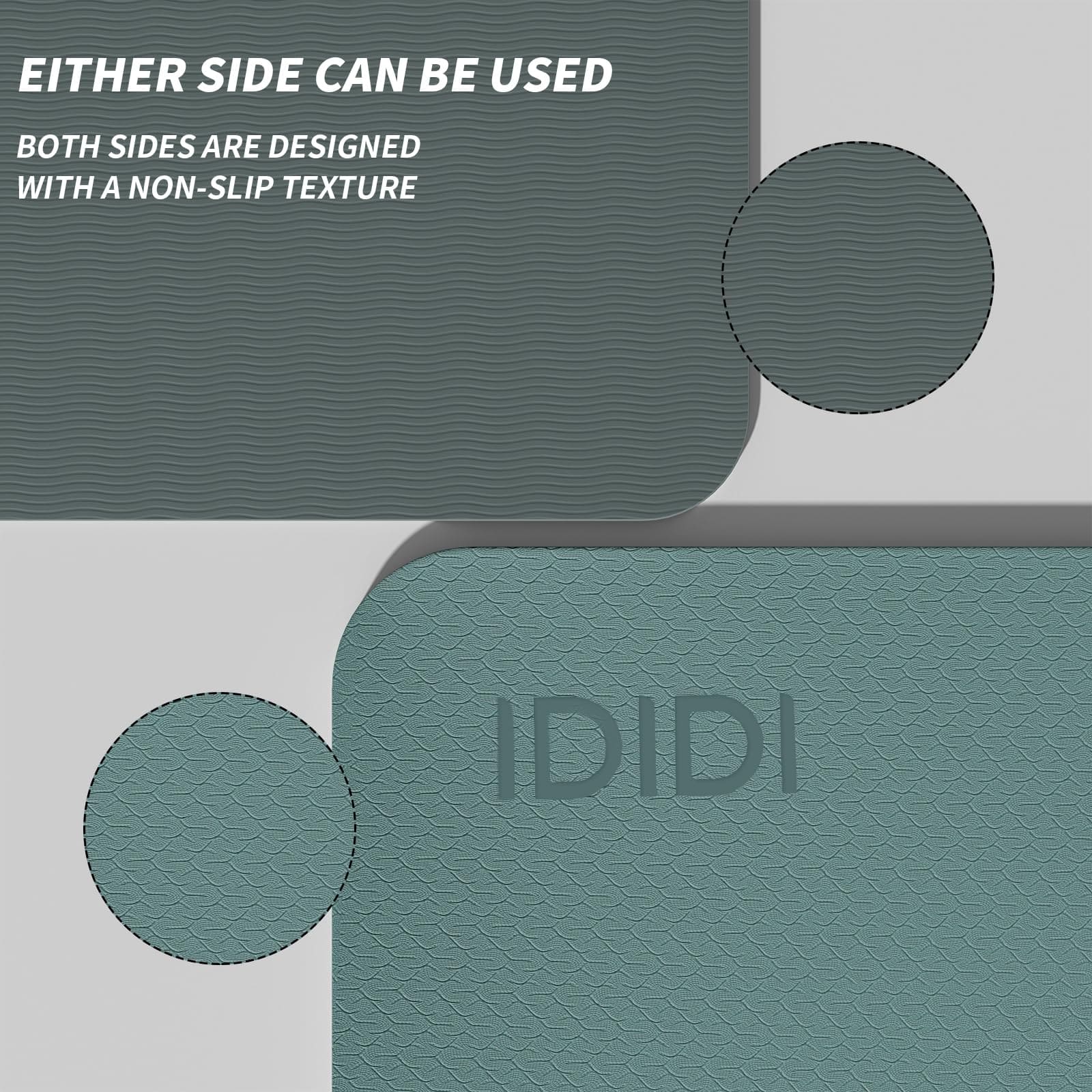 Tapete de Yoga Grande de 10 mm (6 'x 4') - Extra Largo y - Imagen 4