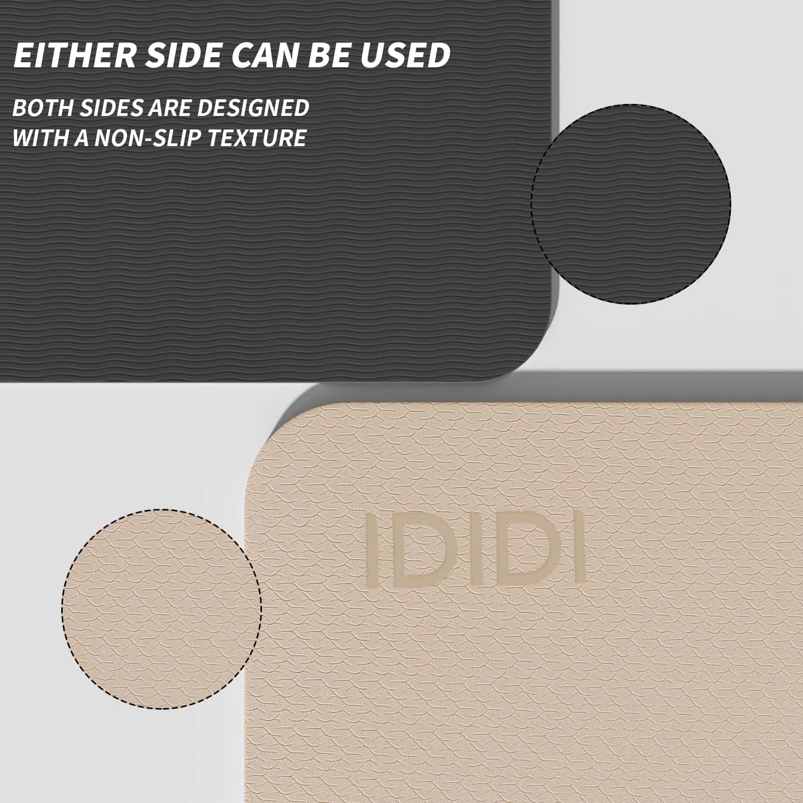 Tapete Grande de Yoga de 10 mm (6'x 4') - Extra Largo y - Imagen 4