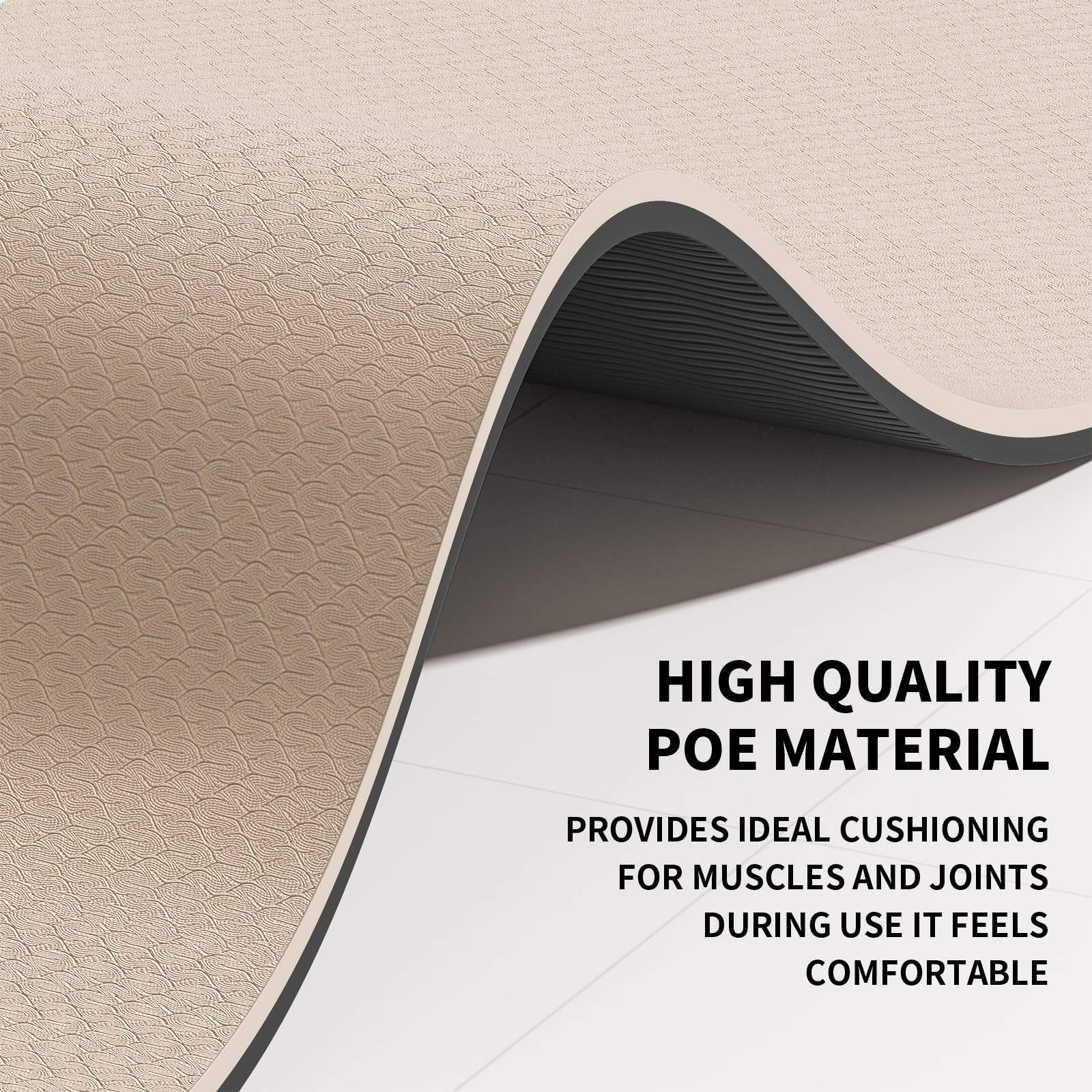 Tapete Grande de Yoga de 10 mm (6'x 4') - Extra Largo y - Imagen 7