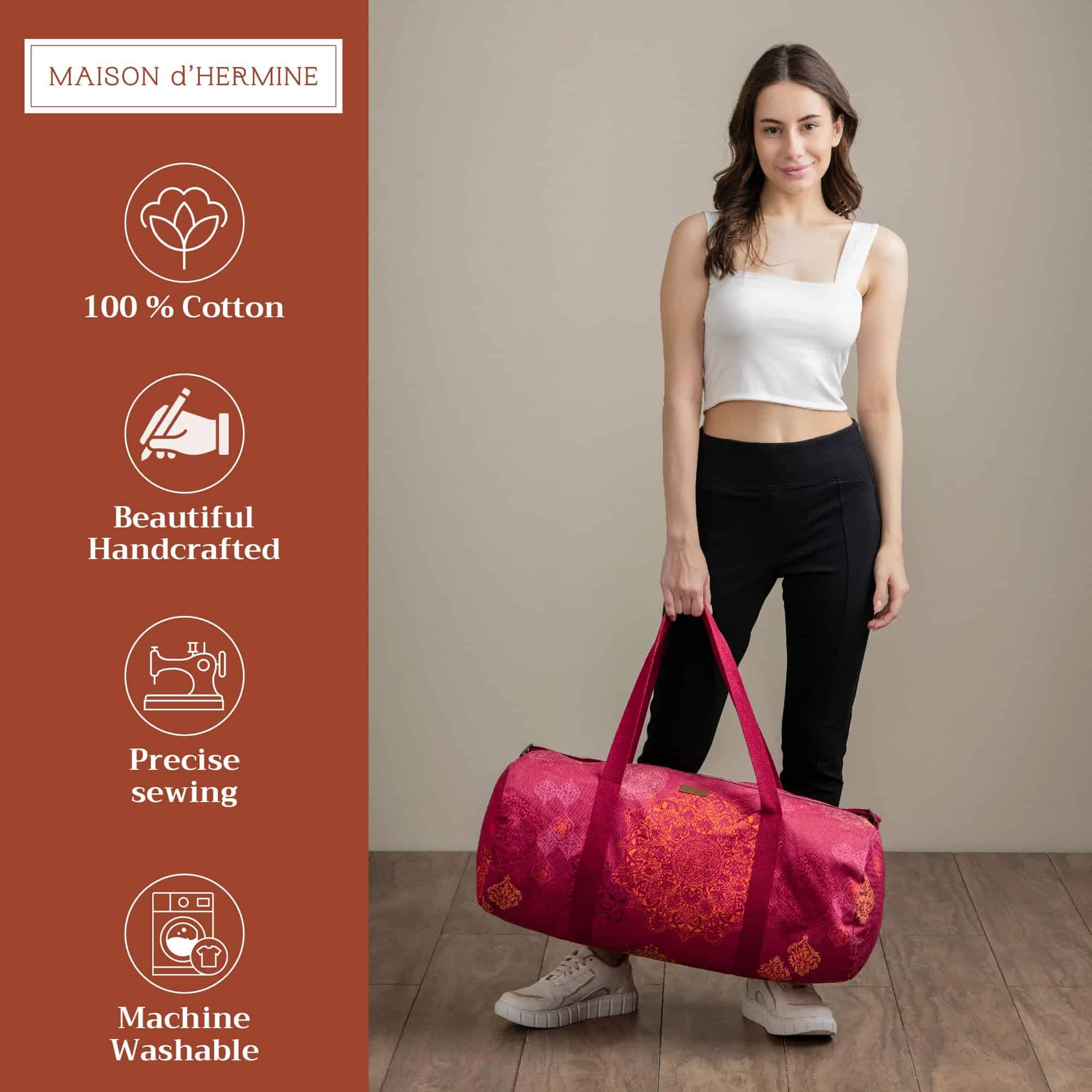 Bolso grande Maison d'Hermine para tapete de yoga y bolso - Imagen 3
