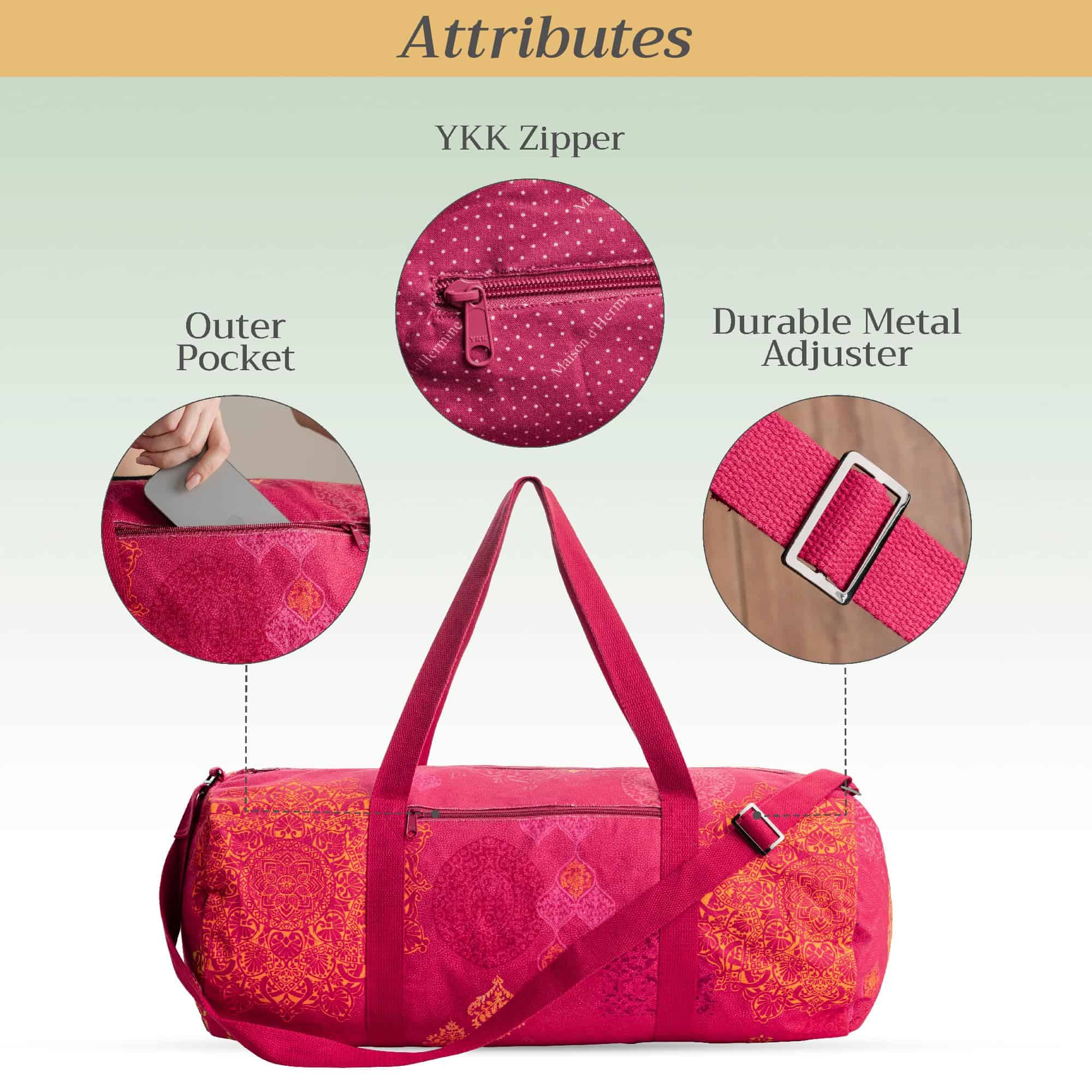 Bolso grande Maison d'Hermine para tapete de yoga y bolso - Imagen 4