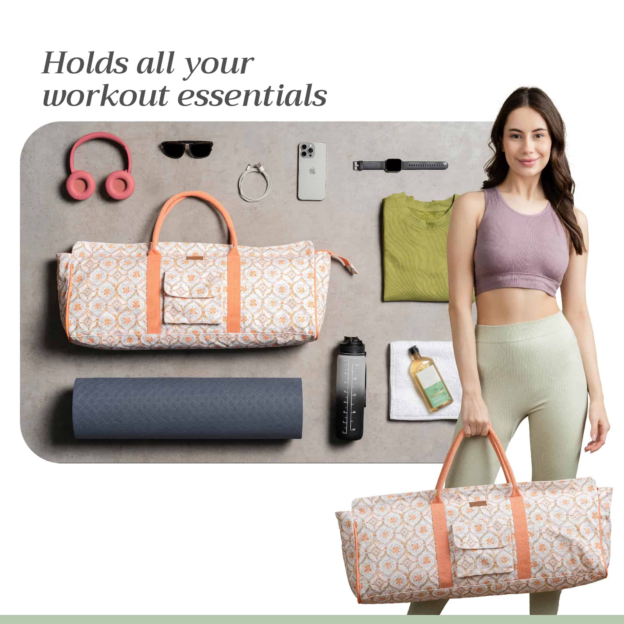 Bolso de lona para yoga Maison d'Hermine para Mujeres y - Imagen 6