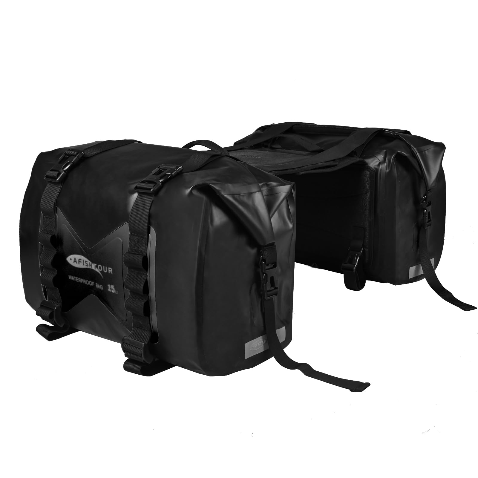 AFISHTOUR Bolsas Impermeables para Motocicleta - 30L Bolsas