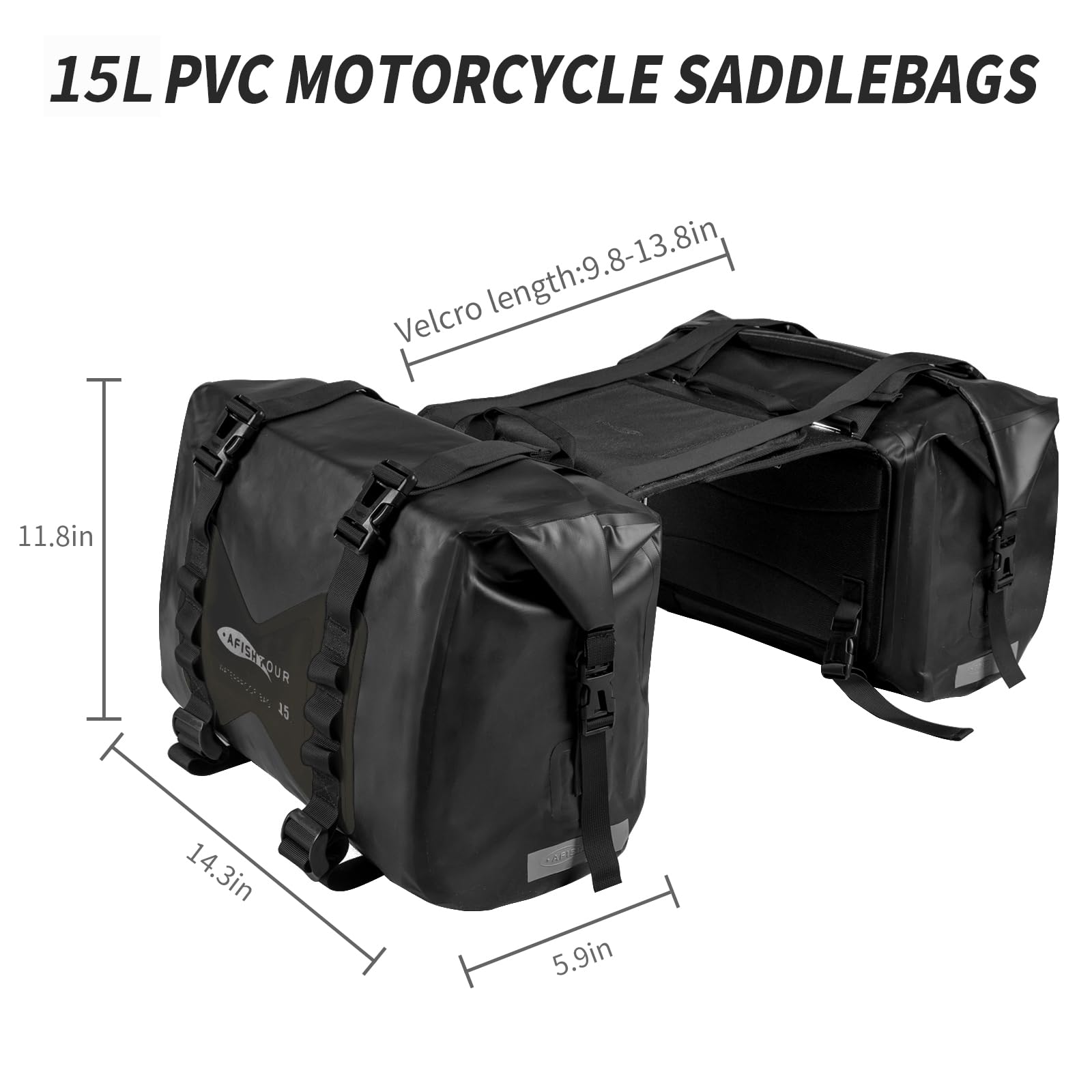 AFISHTOUR Bolsas Impermeables para Motocicleta - 30L Bolsas - Imagen 4