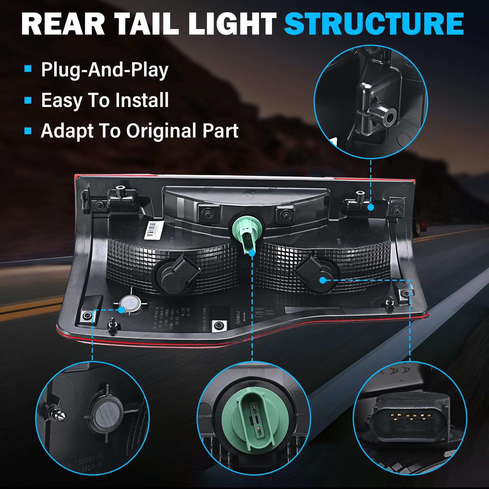 Ensamblaje de Luz Trasera Derecha del Lado del Pasajero - Imagen 6