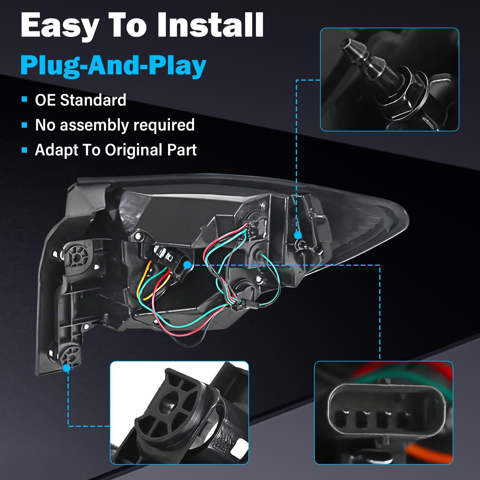 Ensamblaje de Luces Traseras Exteriores BeamTrack -Rojo - Imagen 6