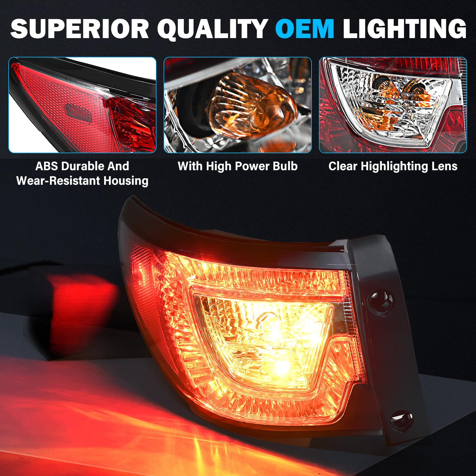 Ensamblaje de Luces Traseras Exteriores BeamTrack -Rojo - Imagen 3