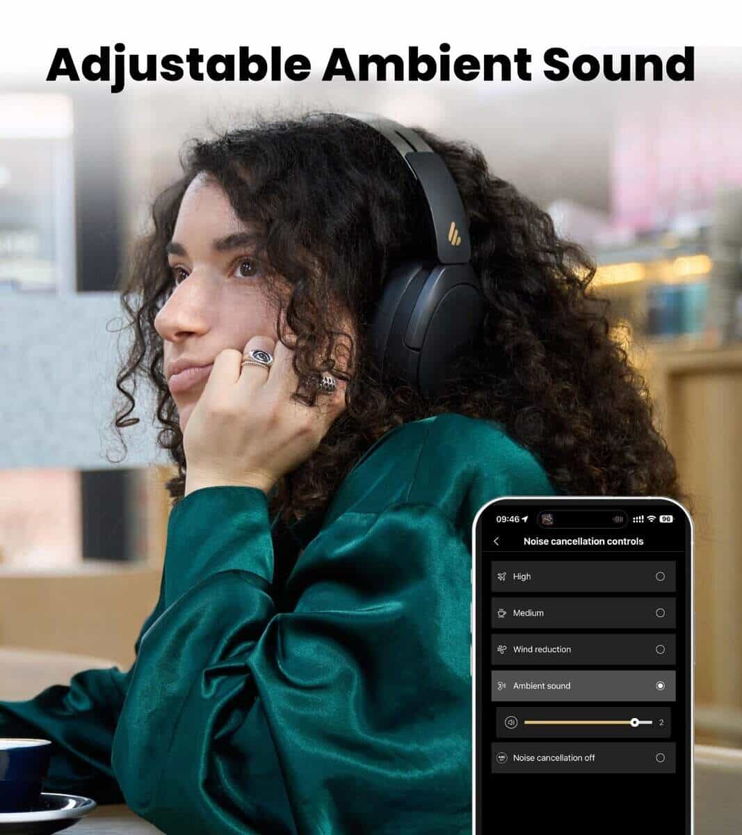 Audífonos Edifier W80 con cancelación de ruido activa de - Imagen 4