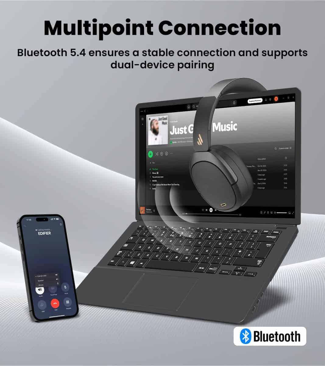 Audífonos Edifier W80 con cancelación de ruido activa de - Imagen 10