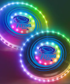 HYES 2 Paquete de Discos Voladores luminosos para niños, 45