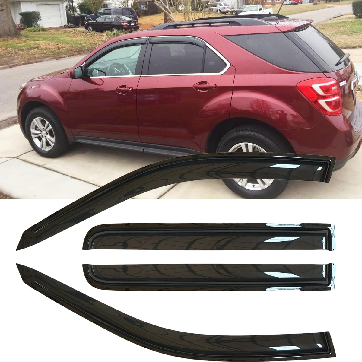 4pcs Deflectores de Lluvia a Prueba de Roturas Originales y