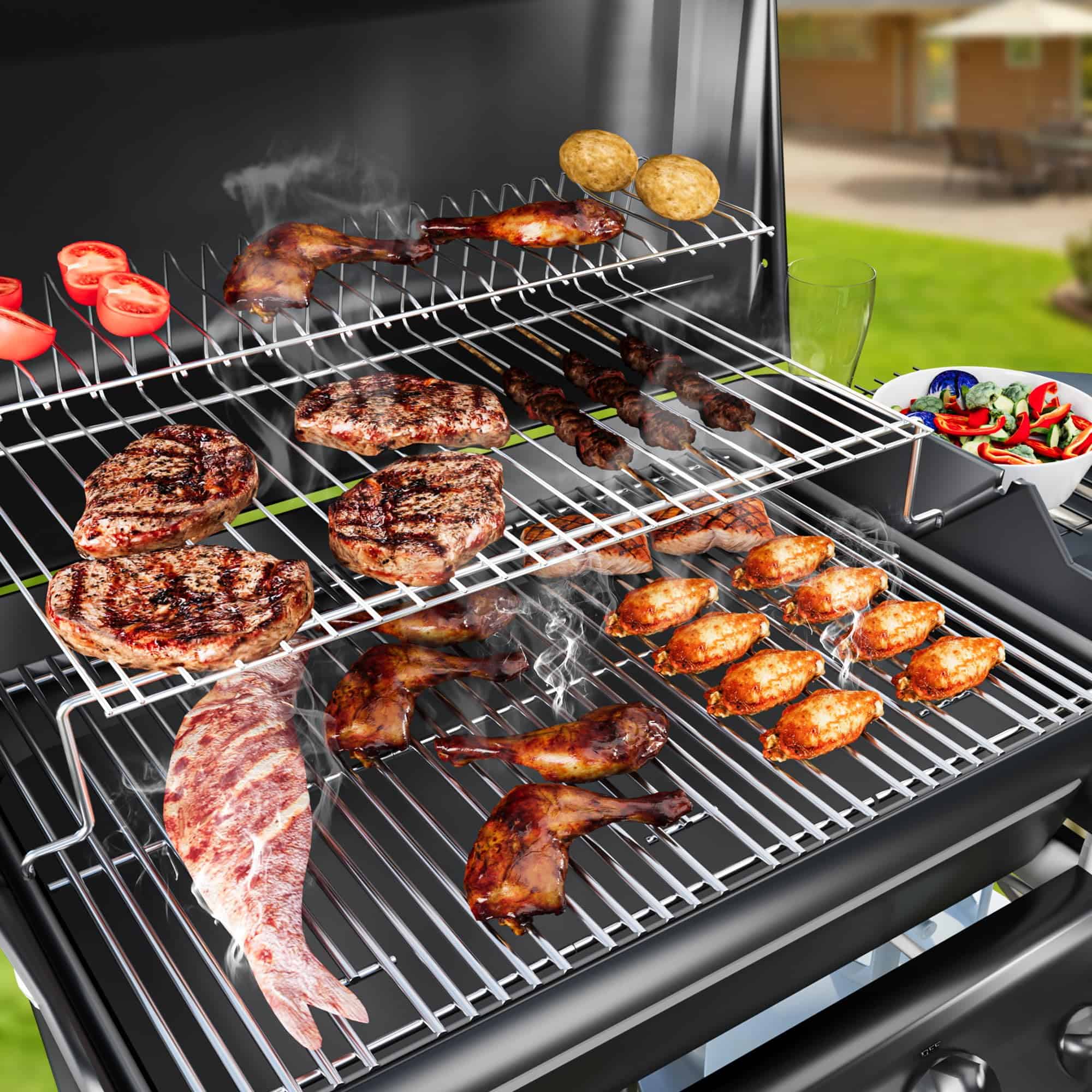 Rejillas de Parrilla de 17" para Charbroil Infrared 3 - Imagen 5