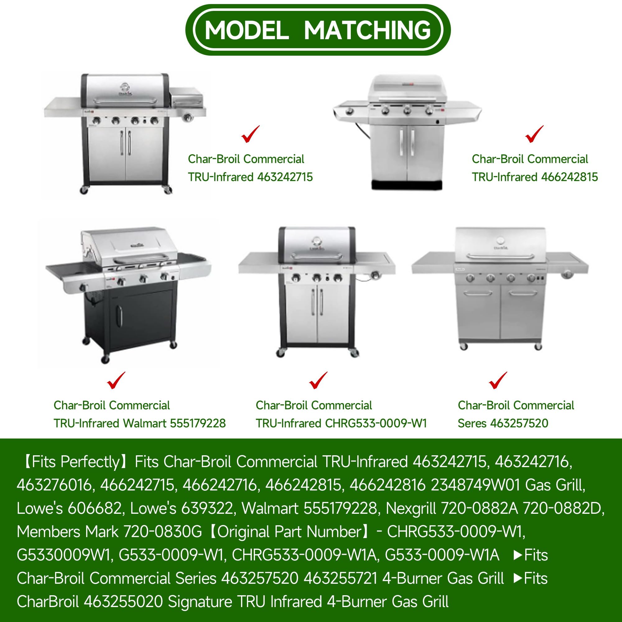17" Rejilla de Parrilla de Acero Inoxidable para Piezas de - Imagen 4