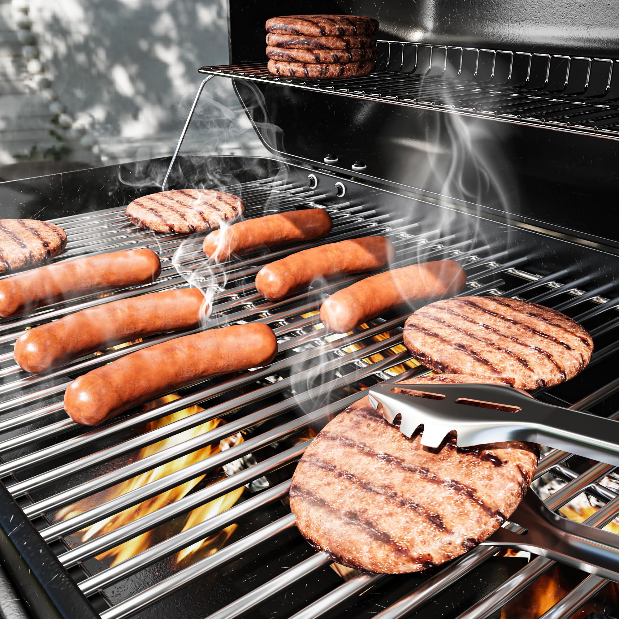 17" Rejilla de Parrilla de Acero Inoxidable para Piezas de - Imagen 5