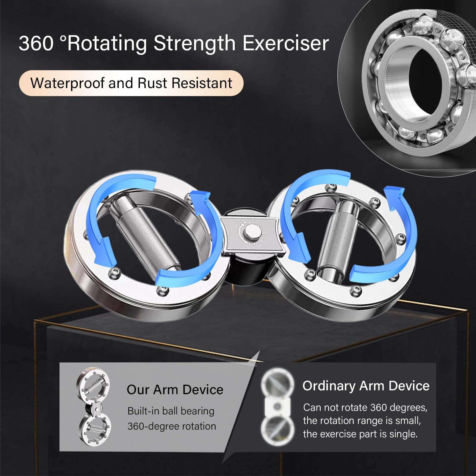 ASDJAKZP Máquina Rotativa Quemadora de Brazos, Entrenador - Imagen 4
