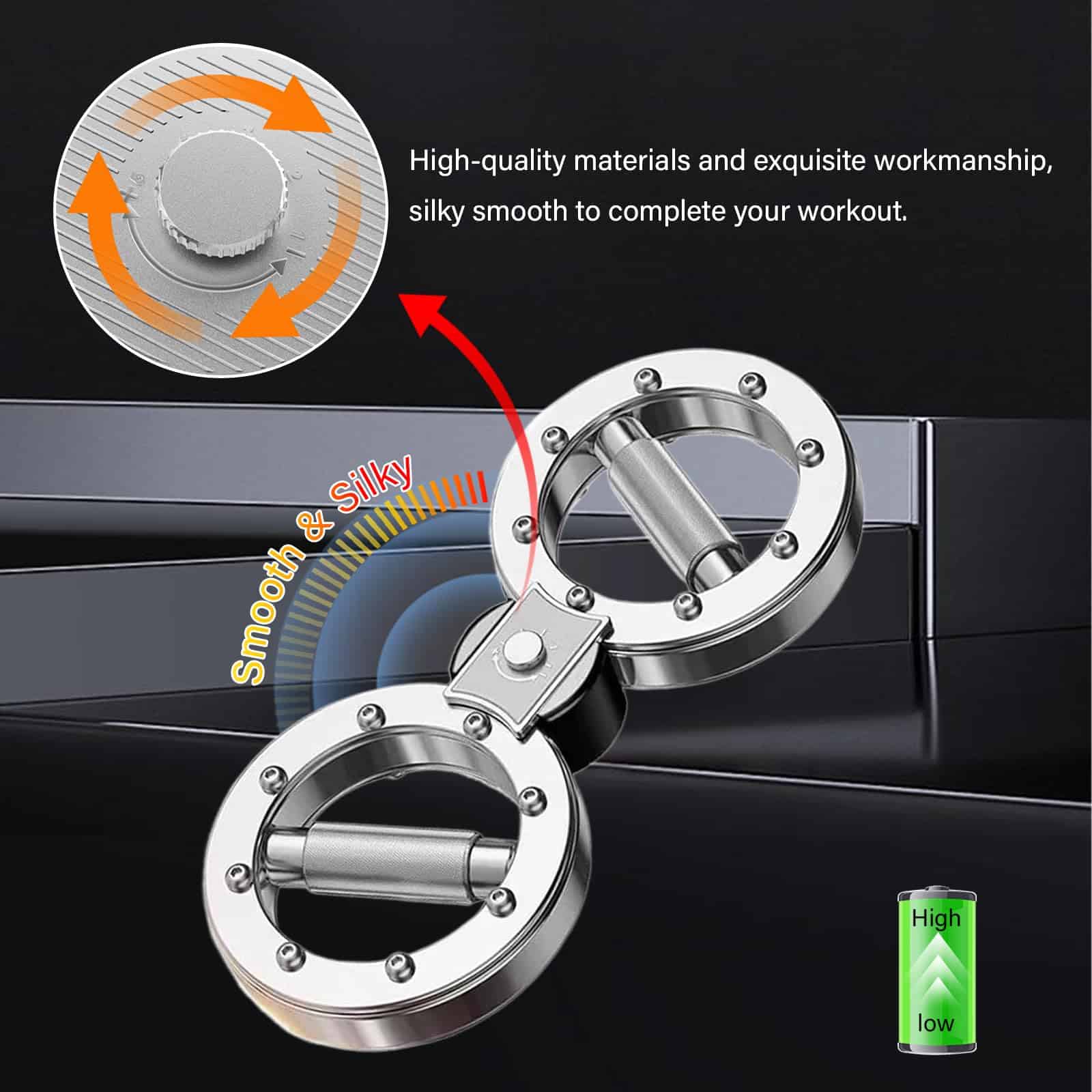 ASDJAKZP Máquina Rotativa Quemadora de Brazos, Entrenador - Imagen 6