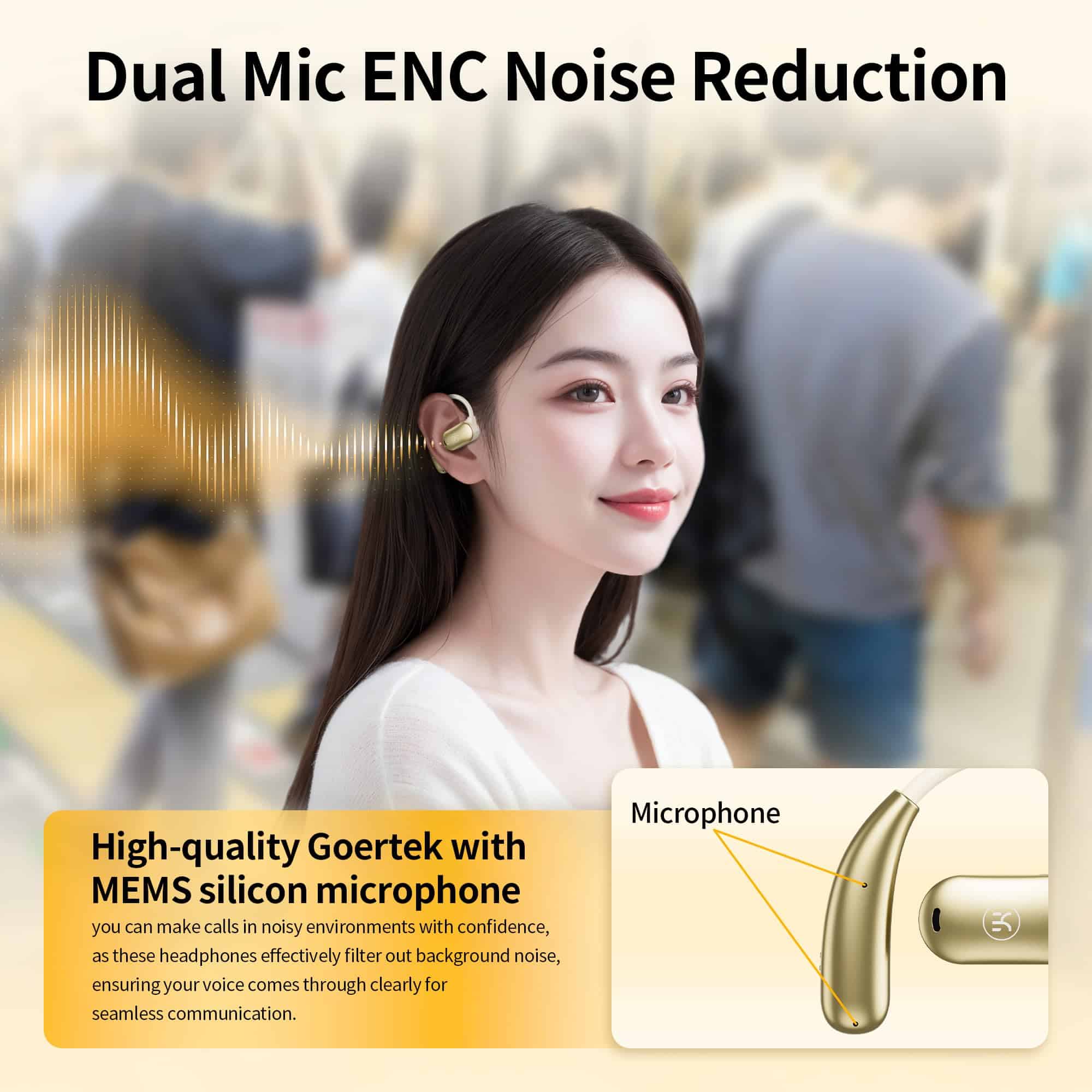 Audífonos Inalámbricos de Conducción Ósea Kinglucky - Imagen 4