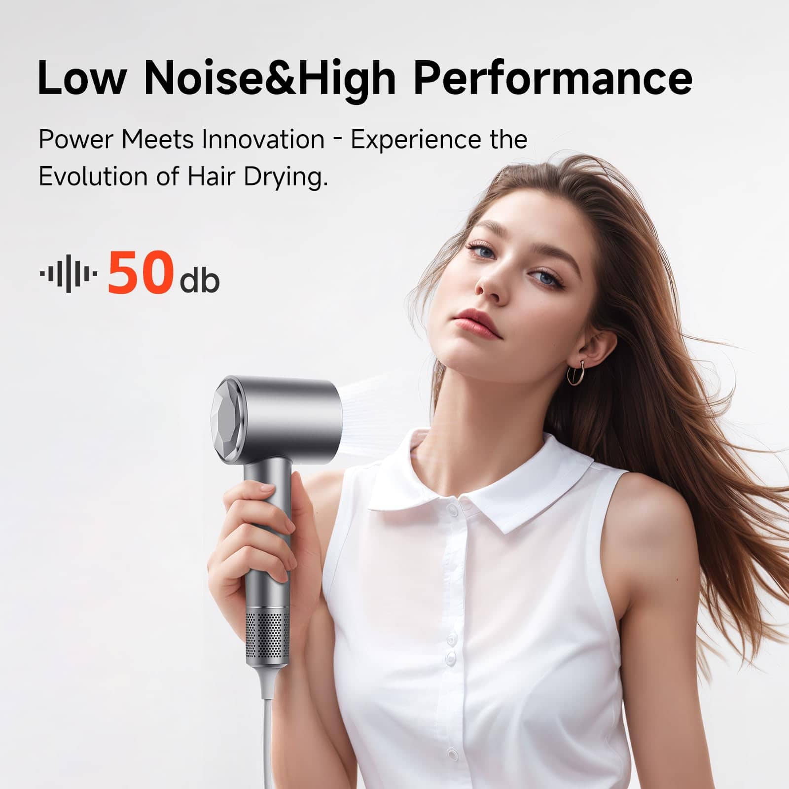 Secador de Pelo VTT, 130000 RPM Secador de Alta Velocidad - Imagen 7