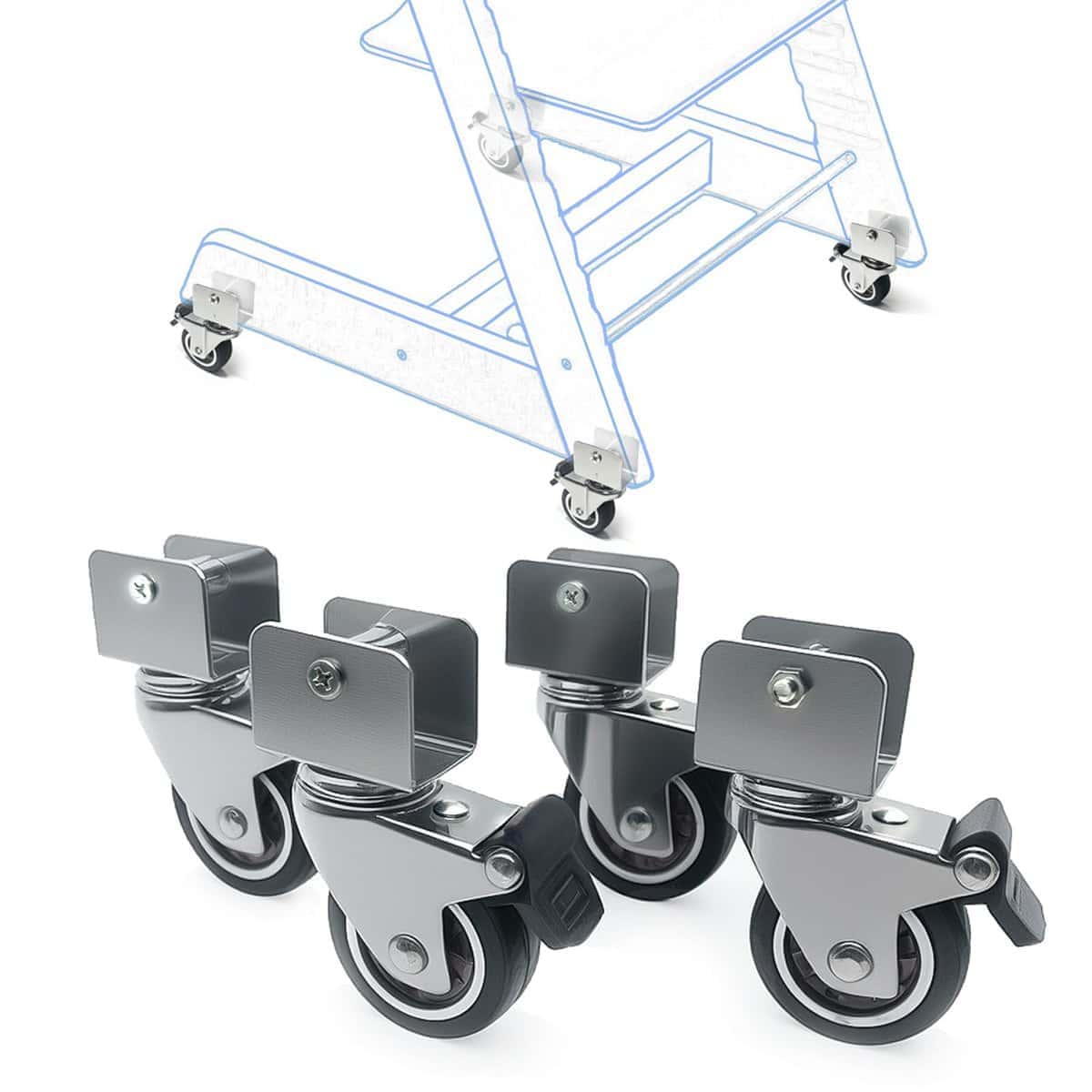 Ruedas Heavy-Duty de 4-Pack Compatible con la Trona Stokke