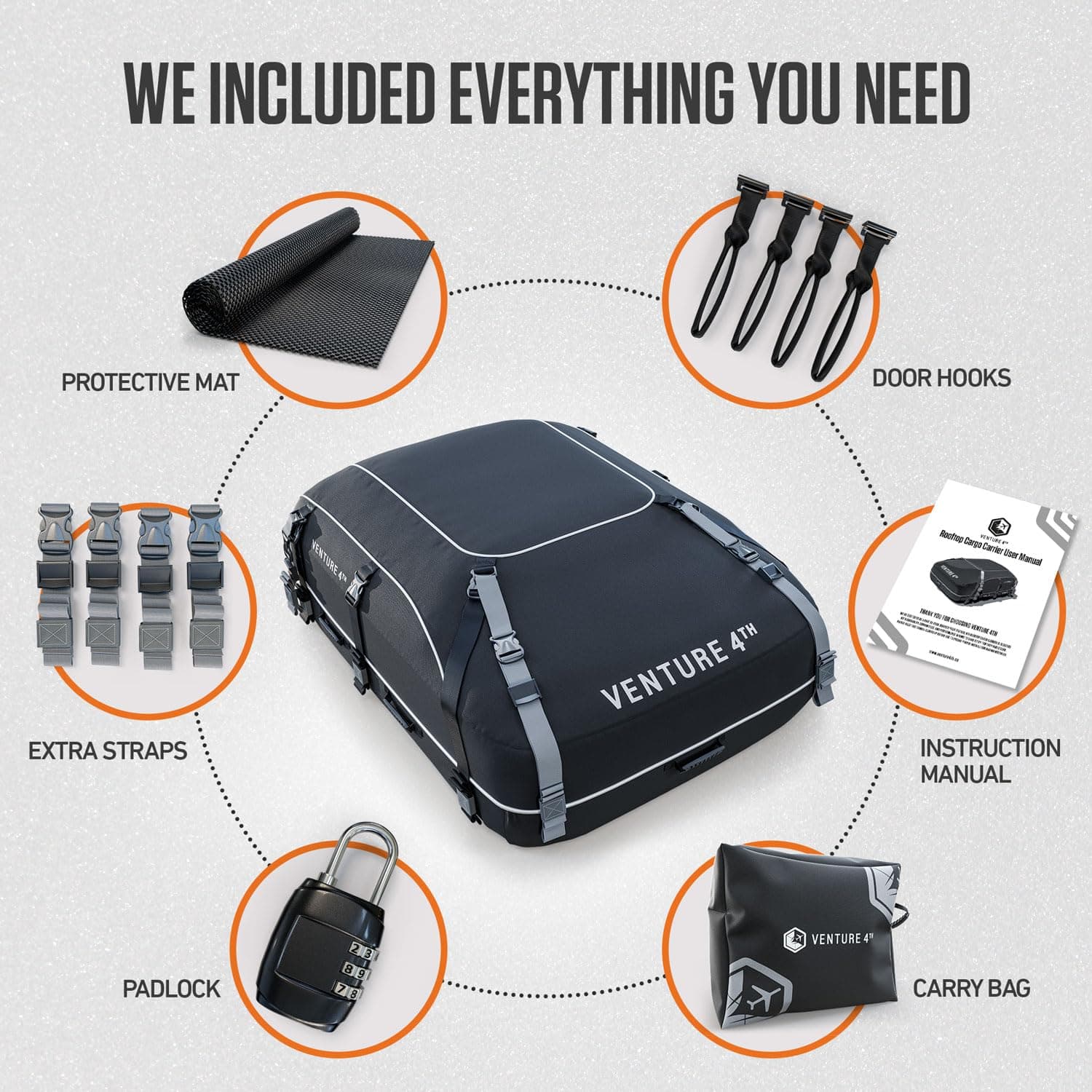 Porta equipajes para techo VENTURE 4TH - 21 pies cúbicos - Imagen 8