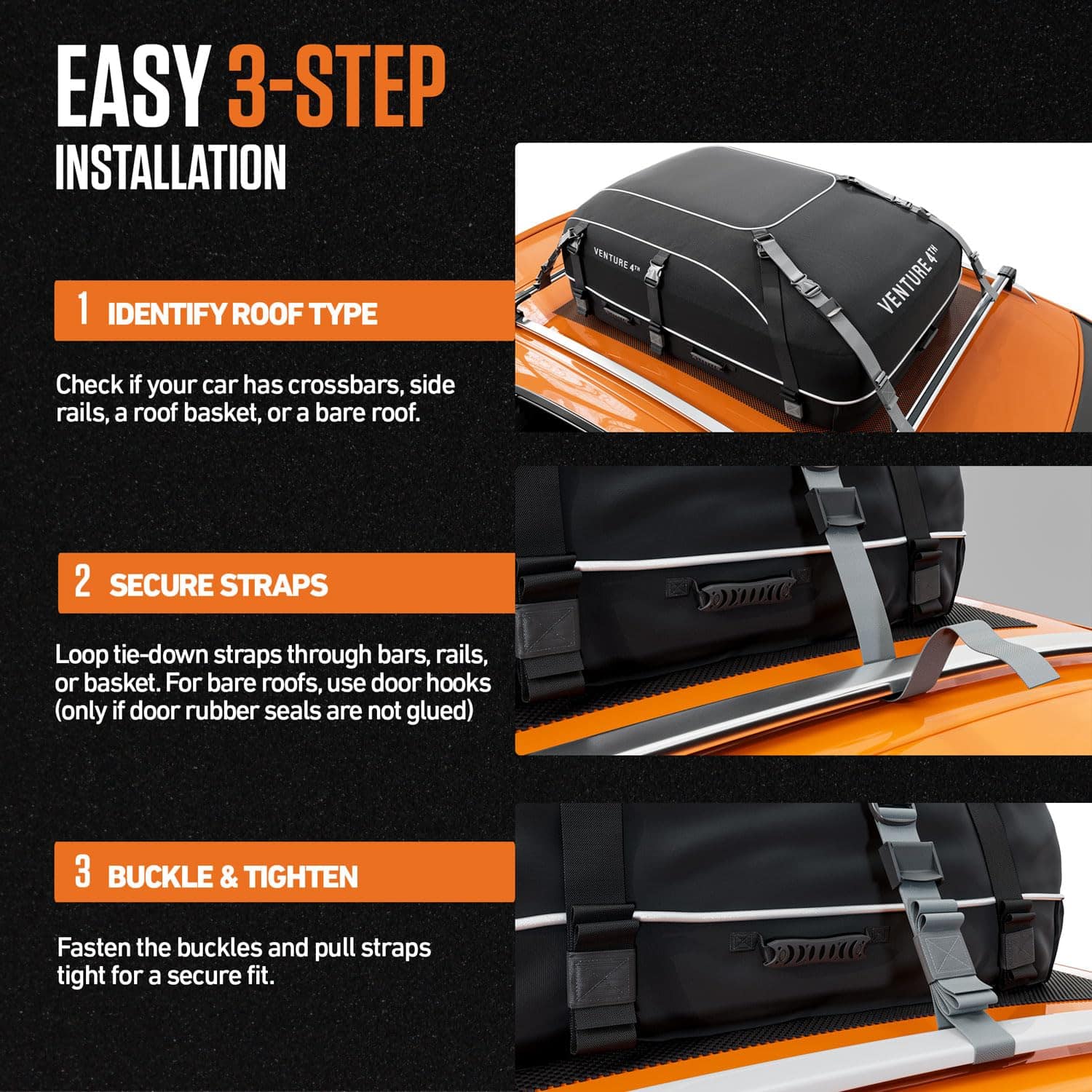 Porta equipajes para techo VENTURE 4TH - 21 pies cúbicos - Imagen 10