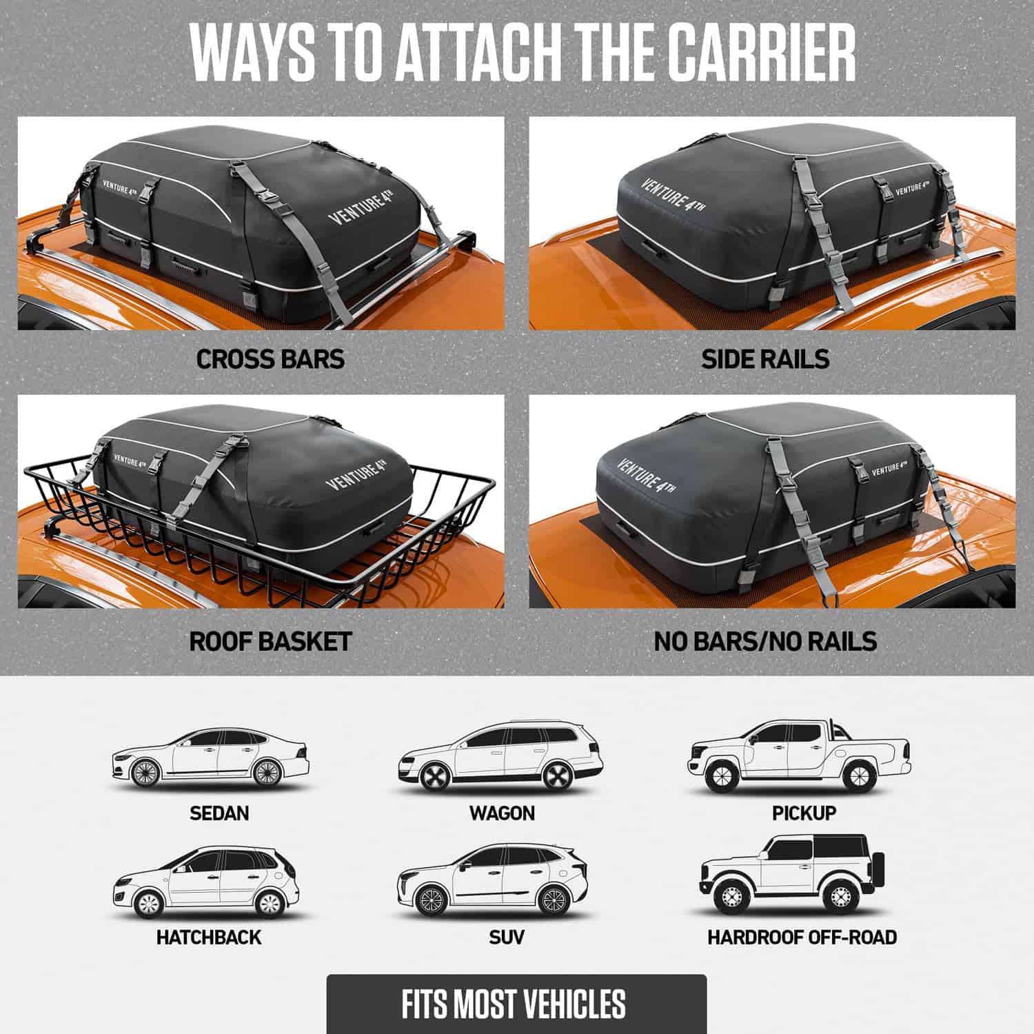 Porta equipajes para techo VENTURE 4TH - 21 pies cúbicos - Imagen 4