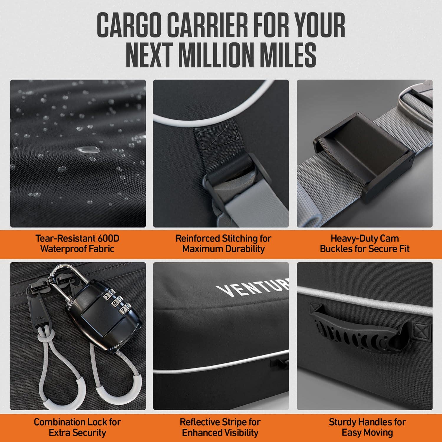 Porta equipajes para techo VENTURE 4TH - 21 pies cúbicos - Imagen 6