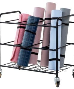 Porta Tapetes de Yoga Profesional con Ruedas Rodantes