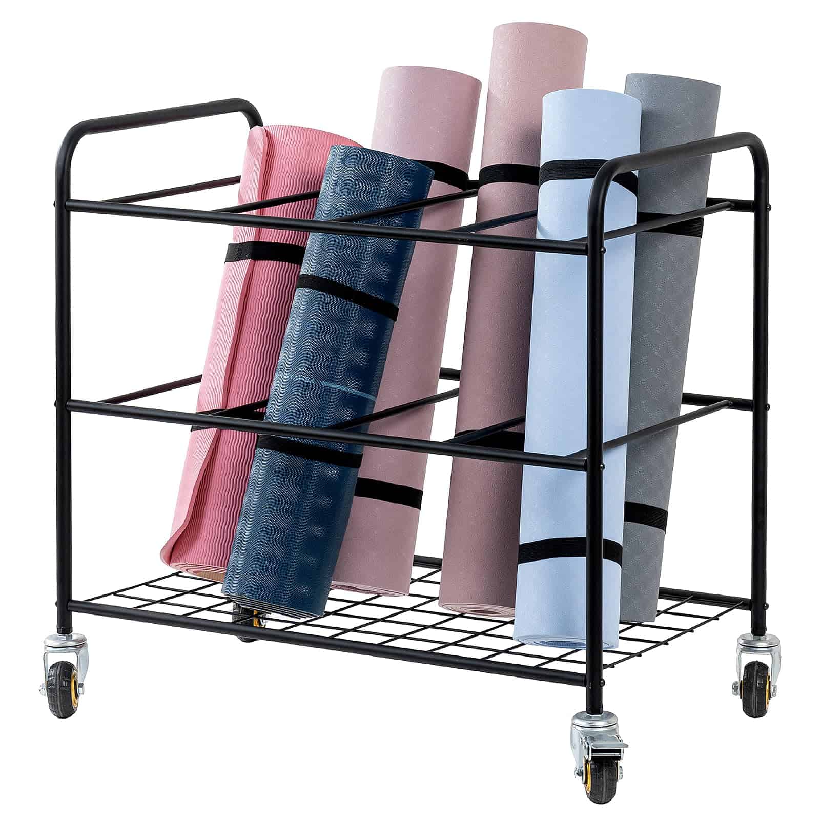 Porta Tapetes de Yoga Profesional con Ruedas Rodantes