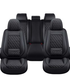 Fundas de asiento de cuero acolchado AutoArmor, juego