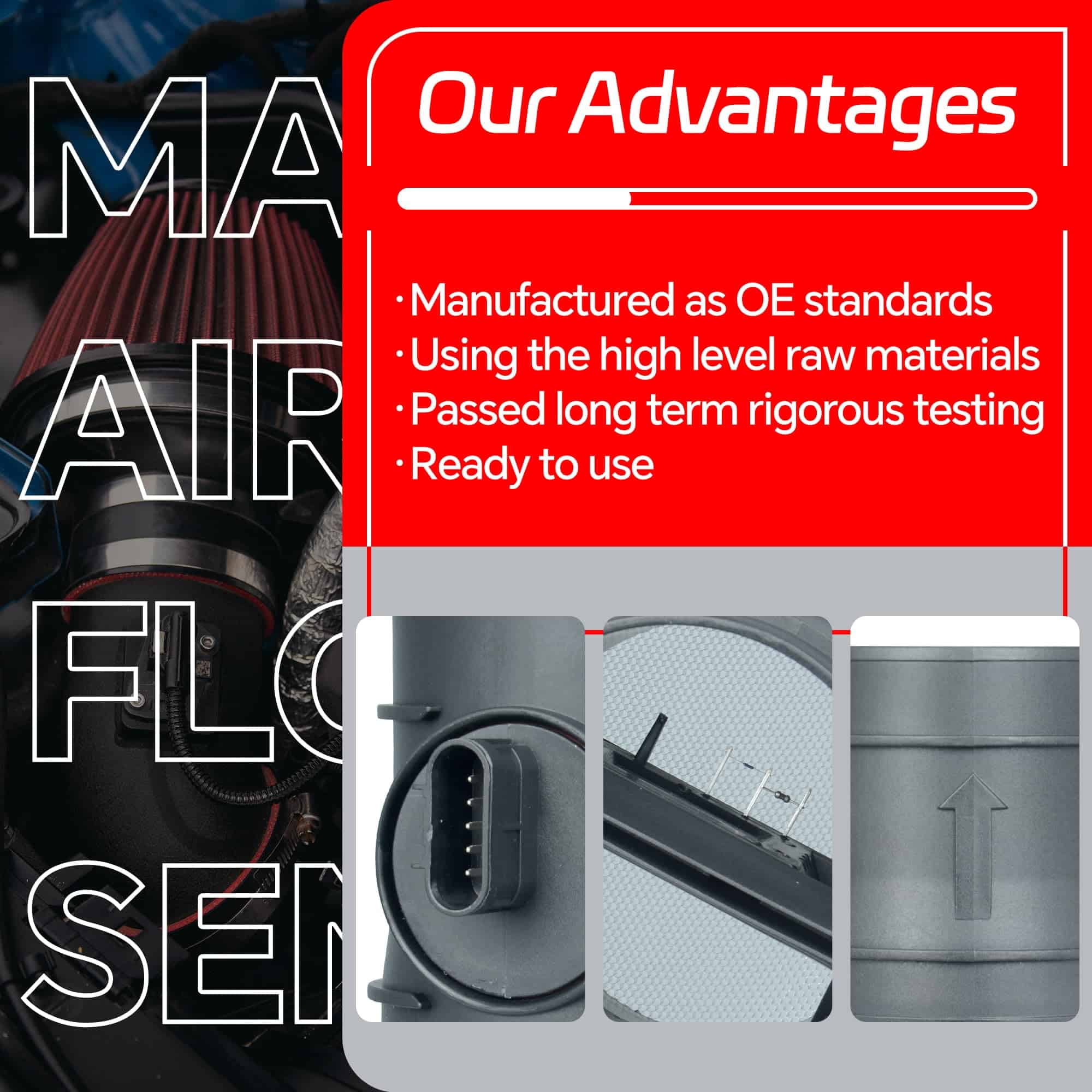 Sensor de flujo de aire masivo AdvanEX 2451149 MAF - Imagen 6