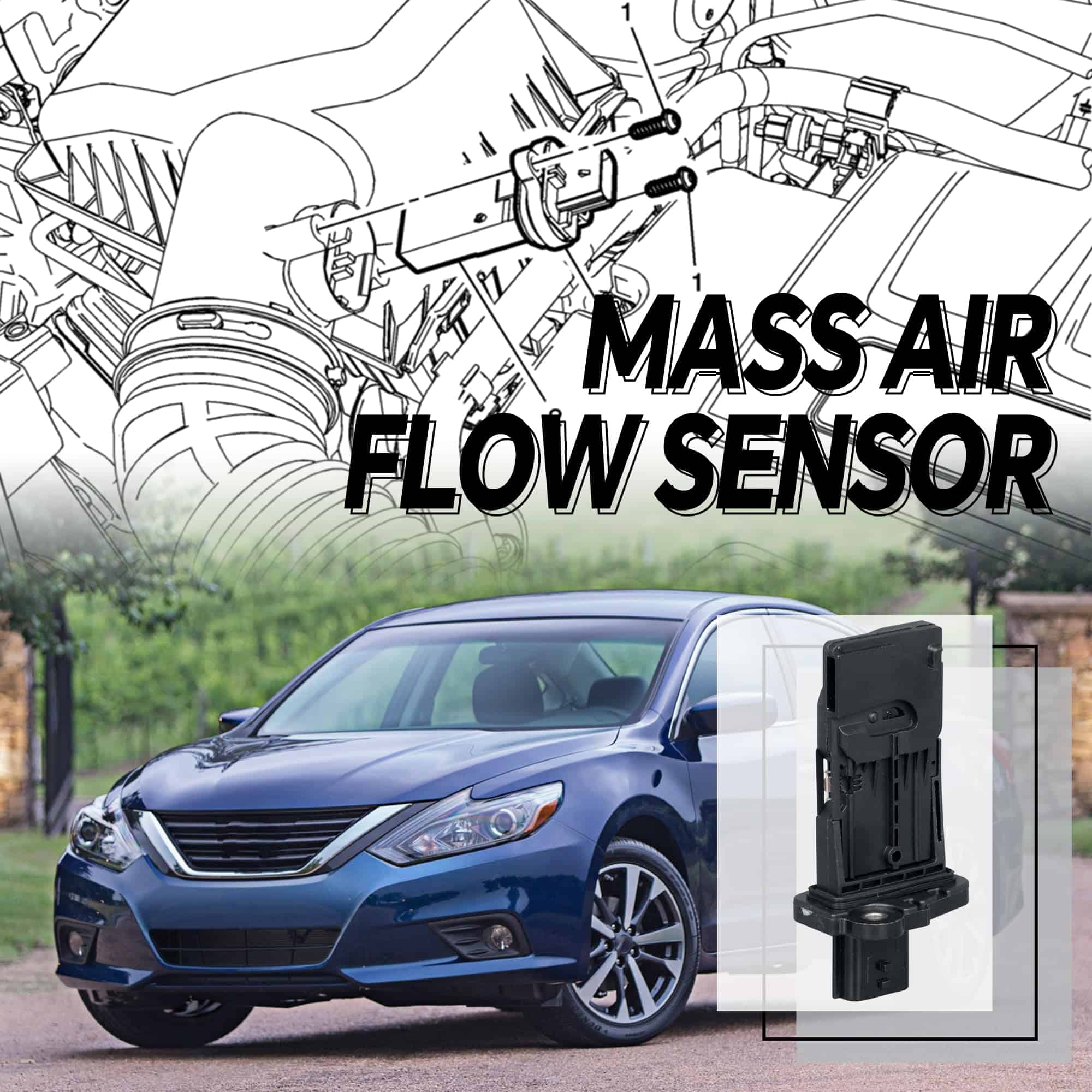 Sensor de flujo de aire de masa AdvanEX AFH60M-47 MAF - Imagen 3