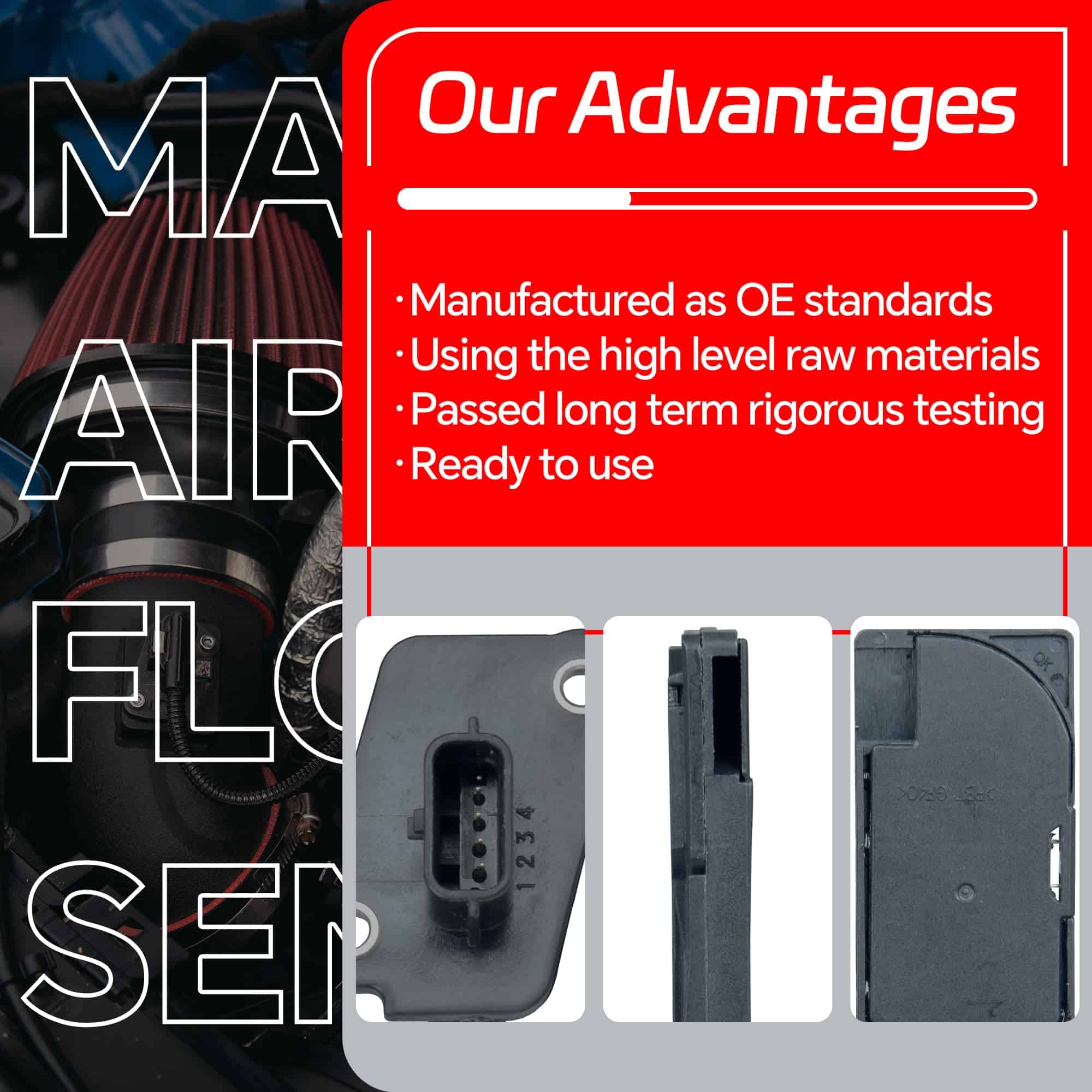 Sensor de flujo de aire de masa AdvanEX AFH60M-47 MAF - Imagen 6